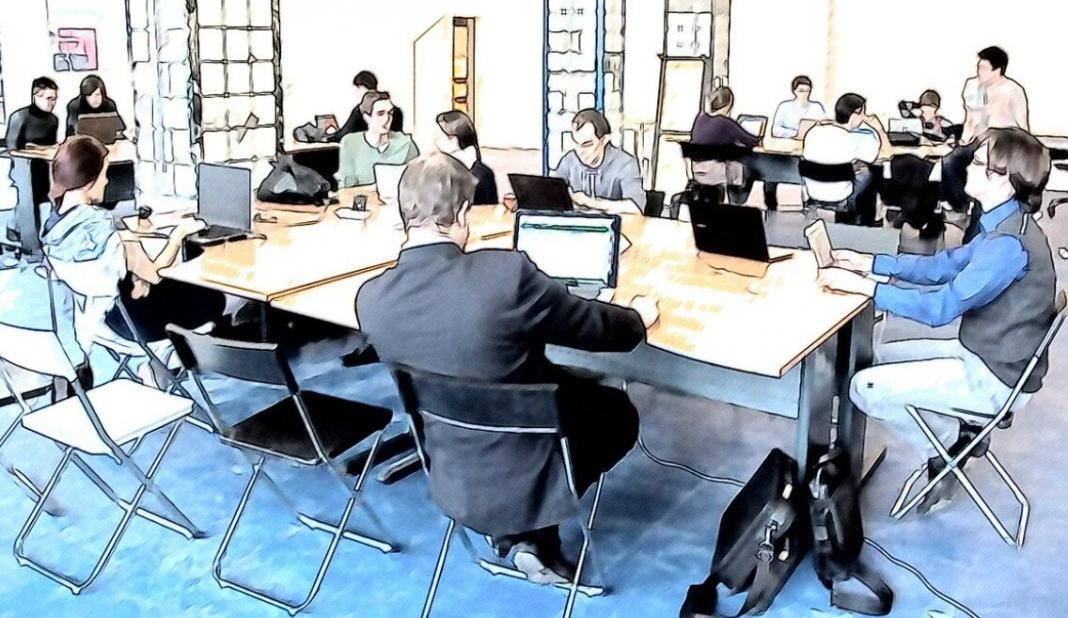 a Private Equity firm where experts are working on their desks