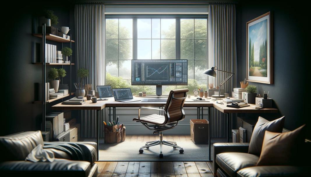 a peaceful room with ambient facility and good place to work