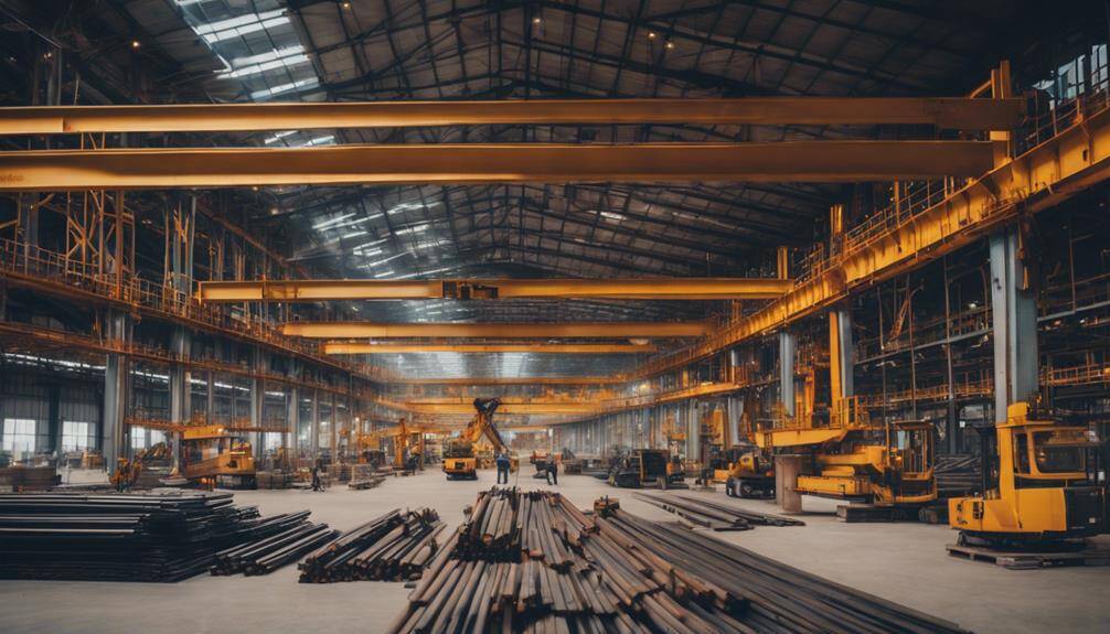 a hall with the facility for steel construction and its services