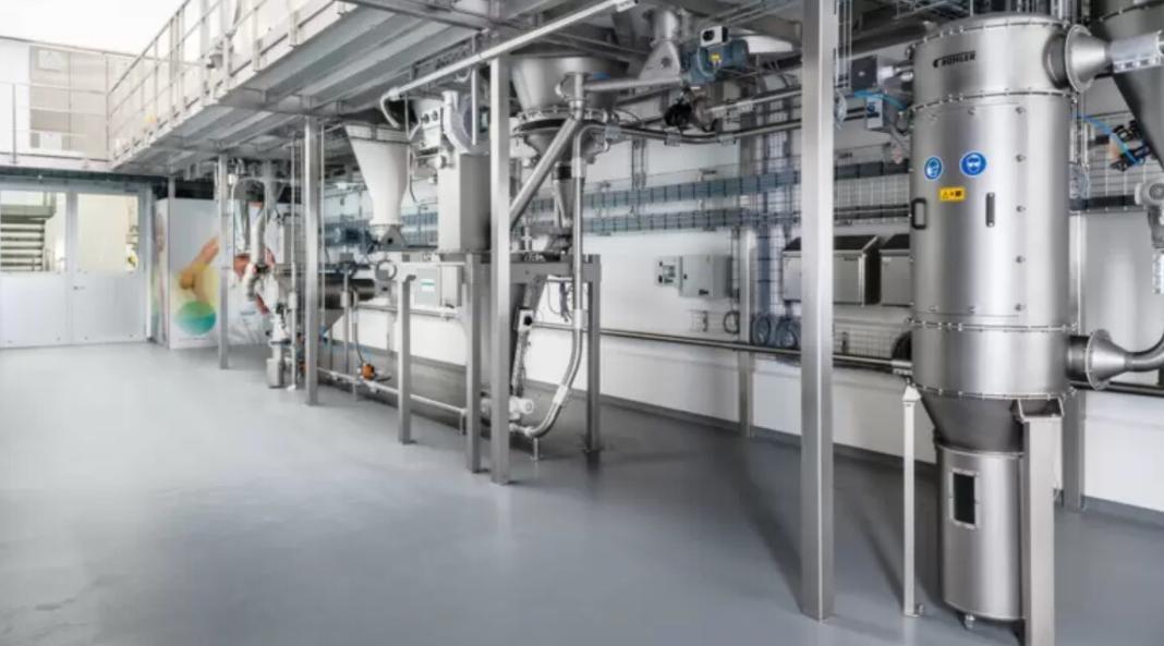 a food industry showing the food grade steel equipment's design and use