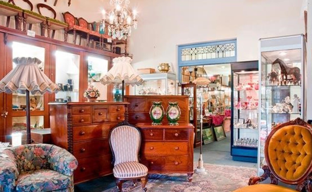 a living space at home with different forms of furniture