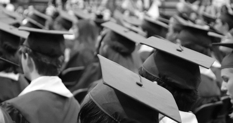 graduation a group of students in the graduation ceremony
