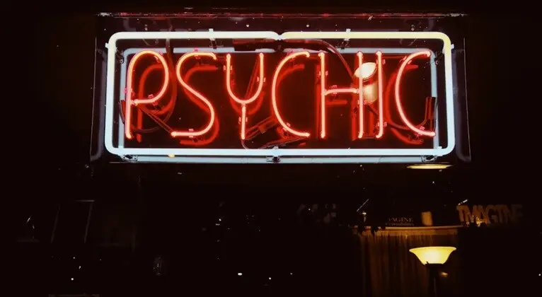 psycho the word psycho written with neon light with night background