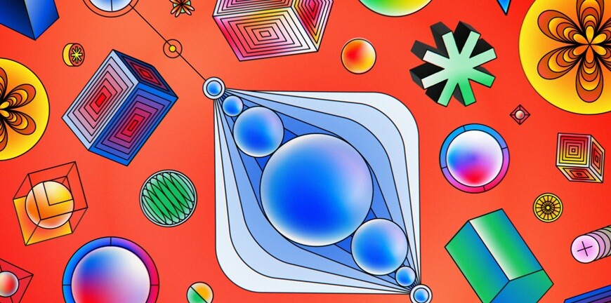 GenAI special image icons colorful with orange background