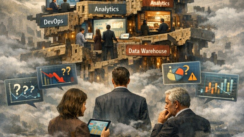 enterprises gaps on different systems between analytics, data warehouse and ERP