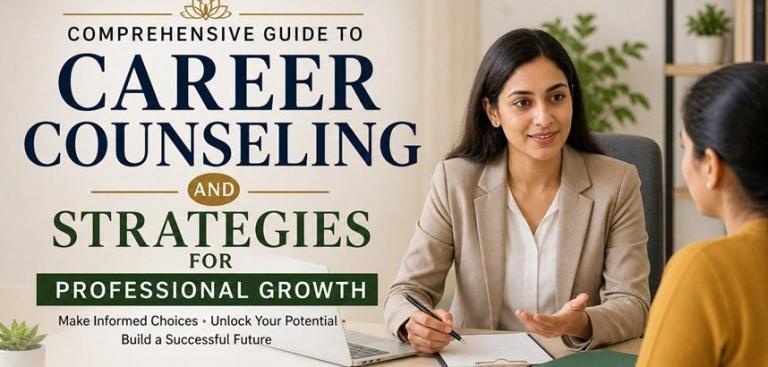 Career counseling session with mentor guiding professional growth, illustrating strategies for career development, planning, and success in the workplace