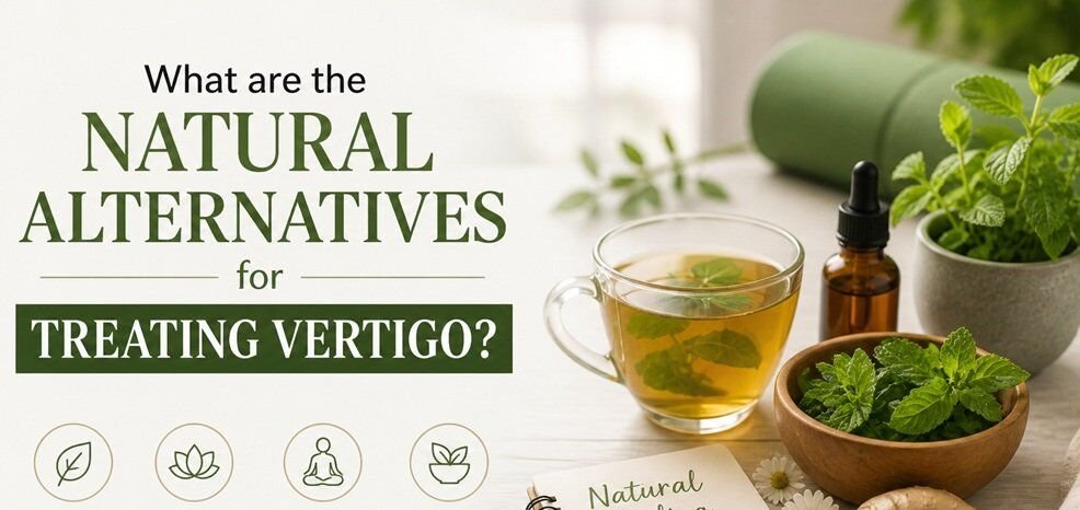 natural Natural remedies for vertigo including balance exercises, herbal treatments, and relaxation techniques to reduce dizziness and improve stability