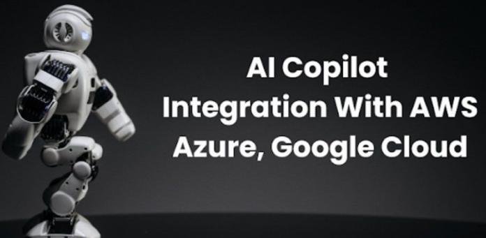 AI copilots integrating with AWS, Microsoft Azure, and Google Cloud platforms to automate workflows and enhance enterprise productivity.