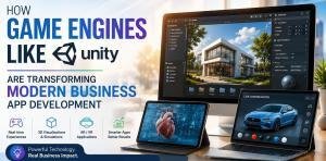 Game engines like Unity transforming modern business app development with 3D, AR/VR, and interactive applications