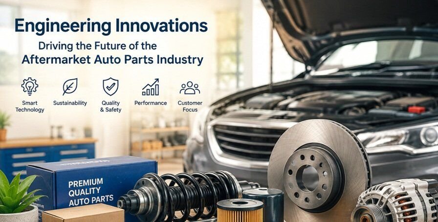 car parts Modern aftermarket auto parts displayed in a professional workshop, highlighting engineering innovations, vehicle maintenance, and the future of the automotive industry.