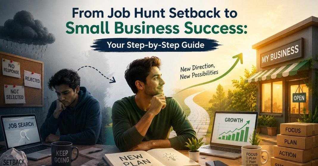 From job hunt setback to small business success through a step-by-step career transition